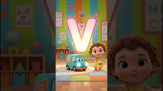 V for Van 🚐 | ABCD Learning for Kids #animation #shorts #kids