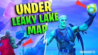 How To Get Under The Map Under Leaky Lake Bug In Fortnite
