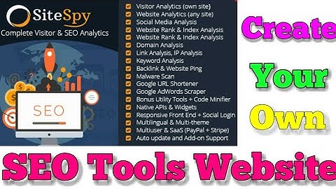 The Most Complete Visitor Analytics & SEO Tools | create your own seo tool