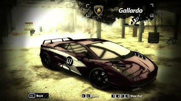 Need For Speed Most Wanted  Lamborghini Gallardo  Performance  Tuning & Customization