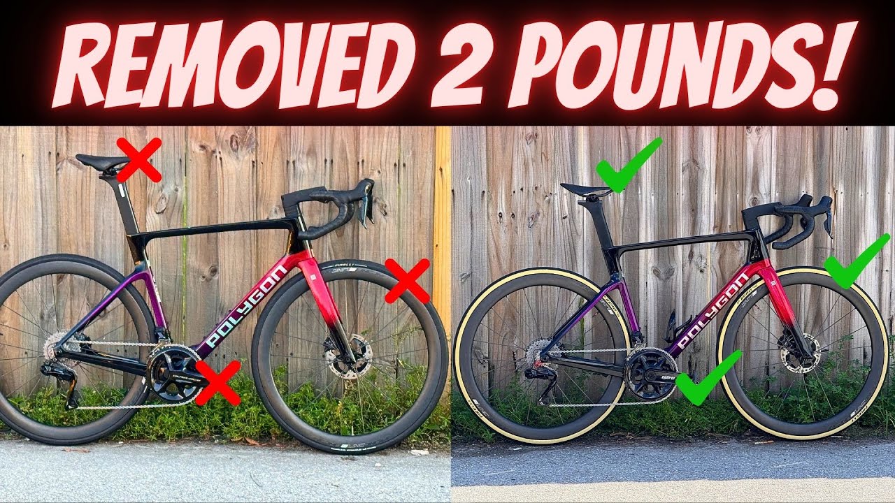 *BUDGET UPGRADES!* Removing OVER 2 POUNDS from my bike,  *POLYGON HELIOS A9*