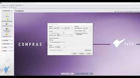 Microsip Compras: Crear pólizas contables