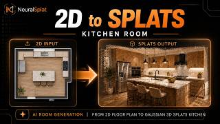 NeuralSplat Product Demo | AI-Powered 2D to 3DGS Kitchen