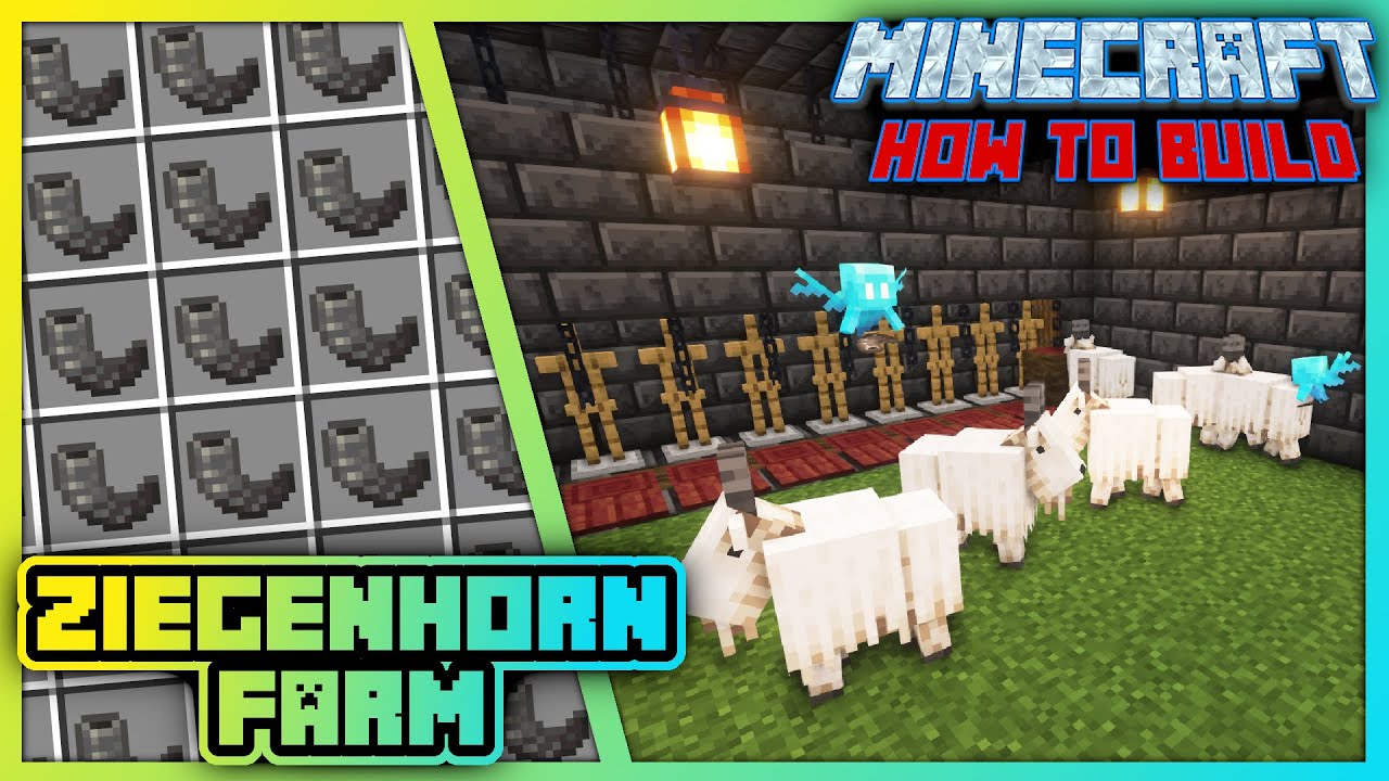 EINFACHE Ziegenhorn / Goat Horn Farm 🔸 Minecraft 1.21 Tutorial 🔸
