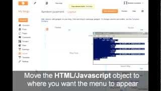 How to Create a Menu Bar in Blogger