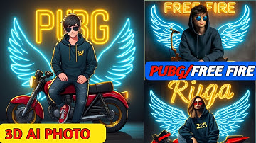 Create 3D Ai FREE FIRE & PUBG Name Images | Bing ai viral editing | Bing image creator tutorial FREE