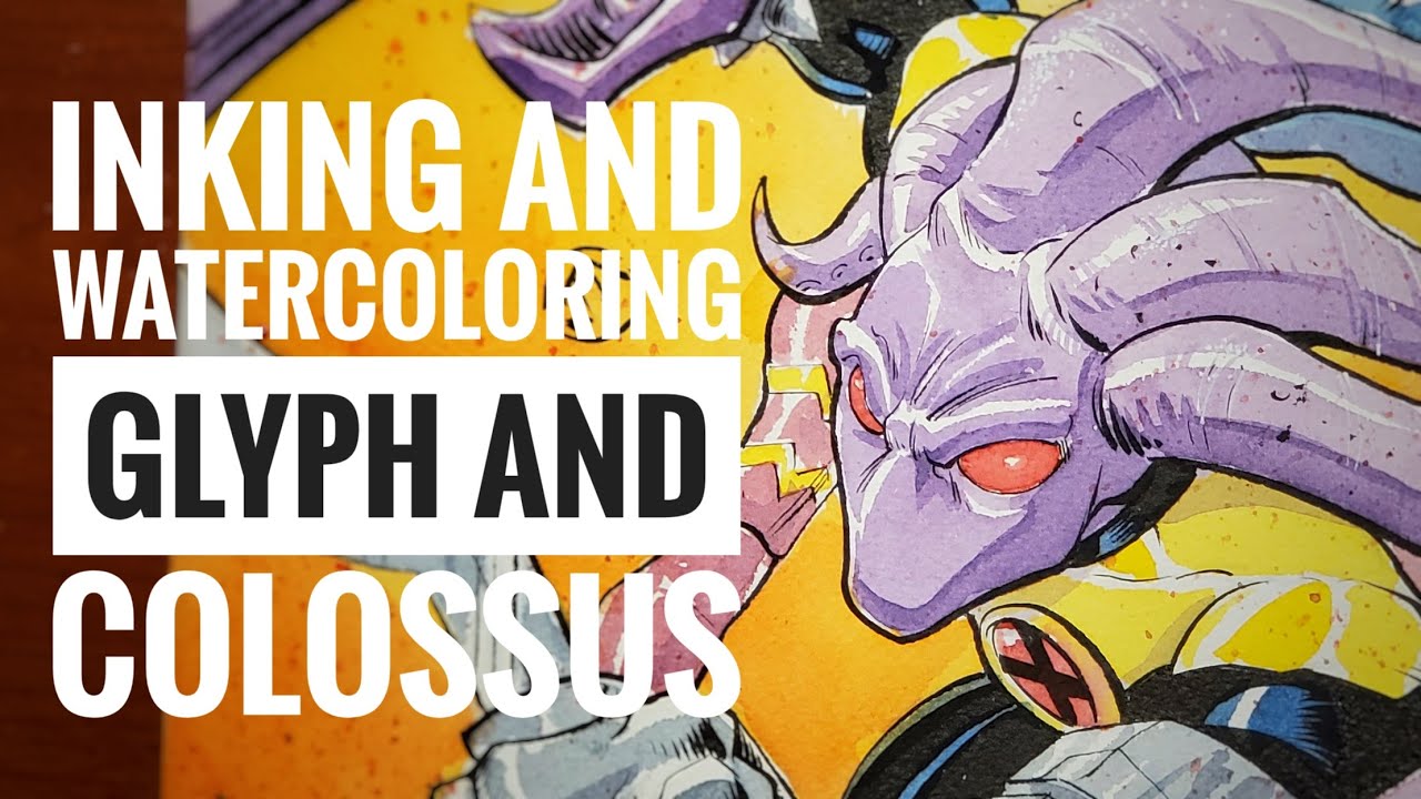 Watercoloring Colossus and Glyph