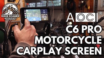 Aoocci C6 Series Motorcycle Carplay Screen Tech Package Installation and Review