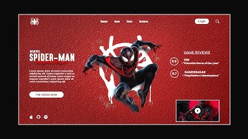 Create A Spider Man Movies Website Design Using Html   Css   Javascript