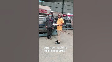 egg tray machine got inspection certificate from Africa client inspector
