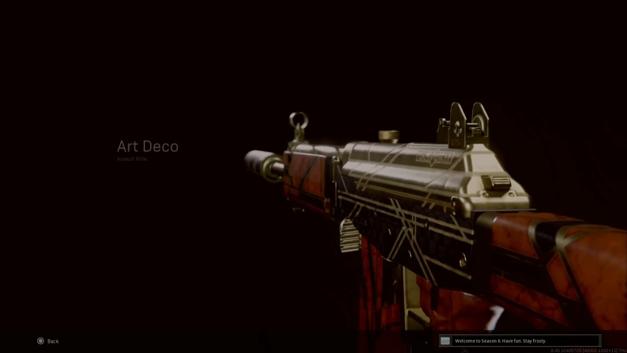 Art Deco Legendary Grav Blueprint | Warzone Cold War Weapon blueprints