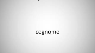 How to say last names in Italian?