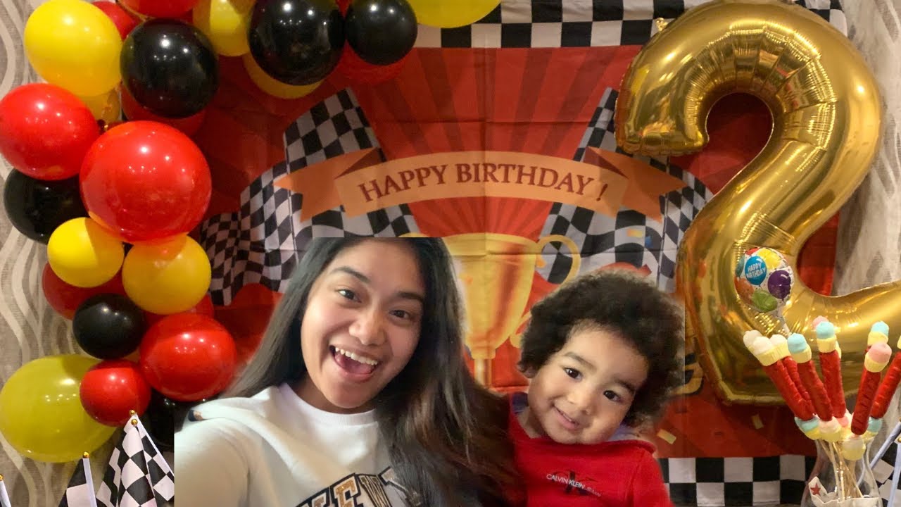 RACE CAR THEMED 2ND BIRTHDAY PARTY