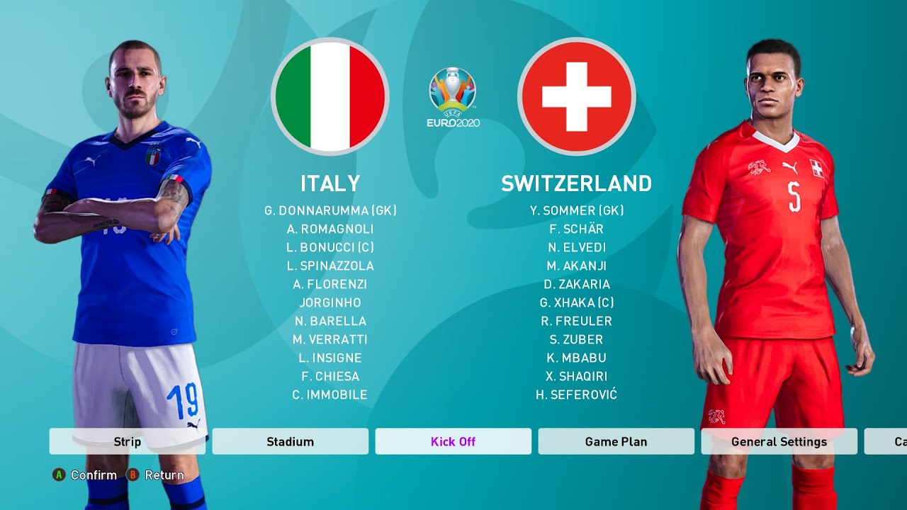 PES 2020 - EURO 2020 SERIES - GROUP A MATCHDAY 2 - ITALY V  