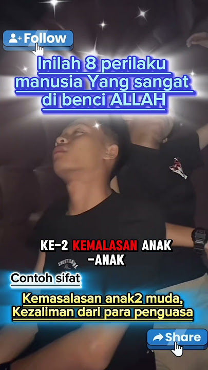 Inilah 8 perilaku manusia yang sangat di benci ALLAH #shortsvideo #vidioviral #dosa #dibenciallah