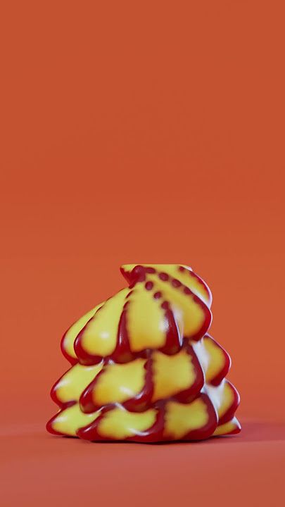Ice cream swirl V2 MPM solver #Houdini #Karma
