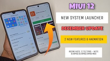 OFFICIAL MIUI 12 System Launcher December Update | New Animation & Features 🔥🔥🔥