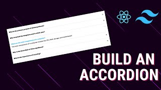How to Build an Accordion in React with Tailwind CSS | Hindi Tutorial