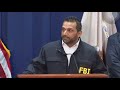 FBI Director Kash Patel hold press conference on arresting illegal sport betting & gambling schemes.