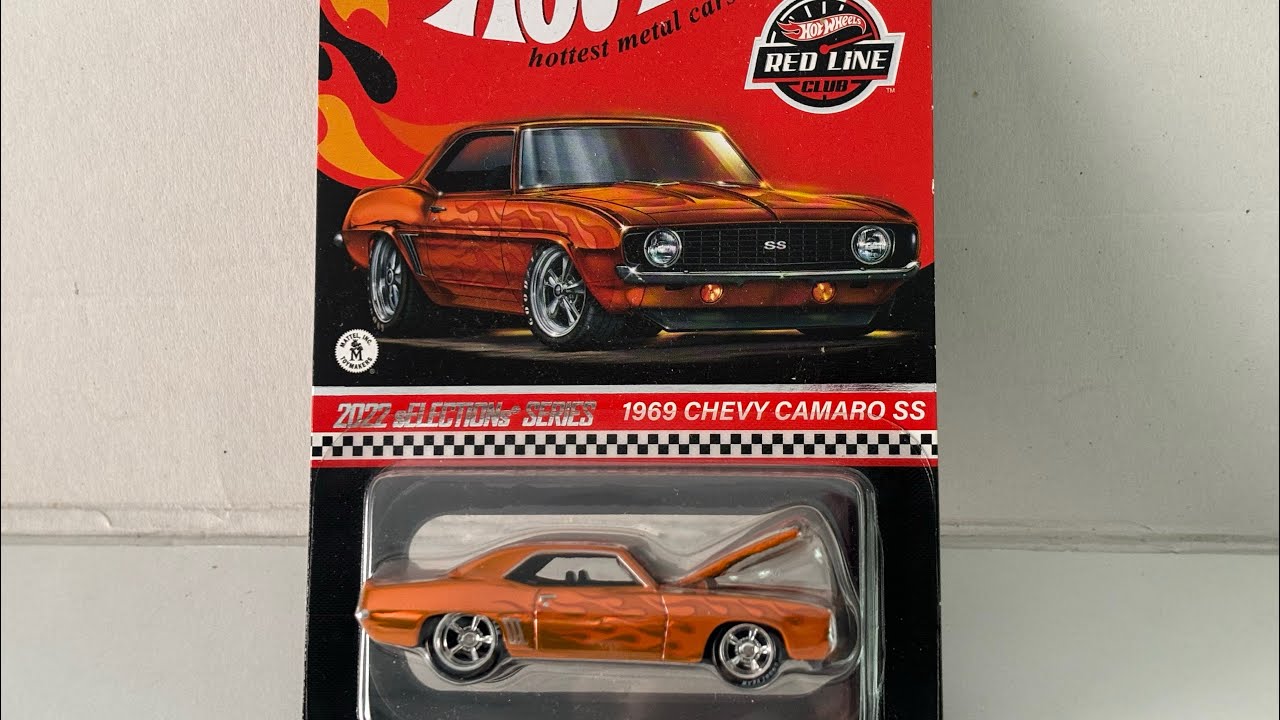 1969 Chevy Camaro SS Hotwheels Red line Club 2022 Selections