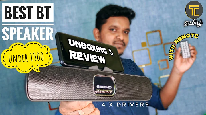 ZEBRONICS OLIVER BT Speaker Unboxing & Review | Best Bluetooth speaker under 1500 | Tamil