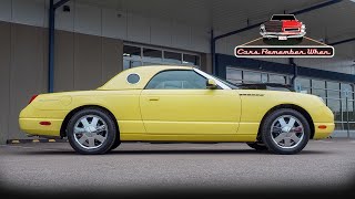 Inspiration Yellow 2002 Ford Thunderbird Deluxe Porthole Hardtop