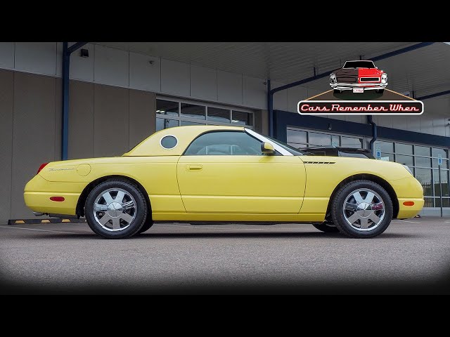 Inspiration Yellow 2002 Ford Thunderbird Deluxe Porthole Hardtop