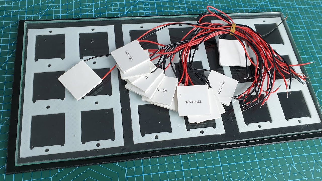 تجربة انتاج الكهرباء عن طريق حرارة الشمش باستخدام البلتير (peltier)