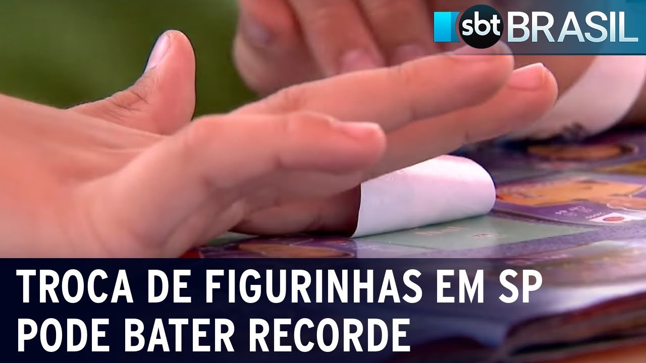 Troca de figurinhas em São Paulo pode bater recorde | SBT Brasil (12/10/22)