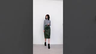 コーデュロイタイトスカート