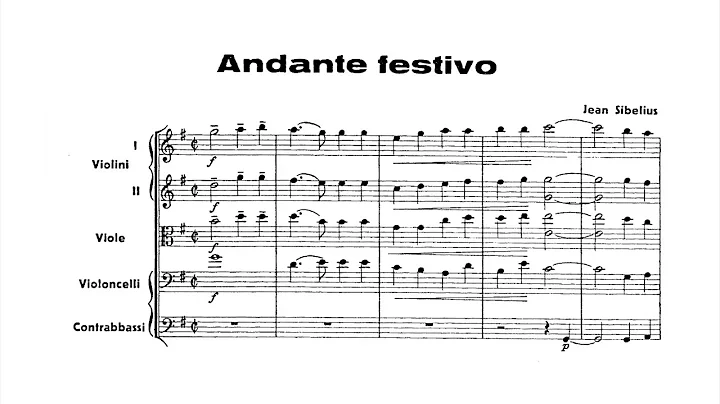 Andante Festivo (Jean Sibelius) SCORE