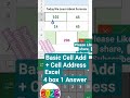 4 & 1 formula in excel Basic learning cell add