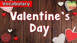 Valentine's Day | Educational Videos | Learn English - Talking Flashcards| ESL Game