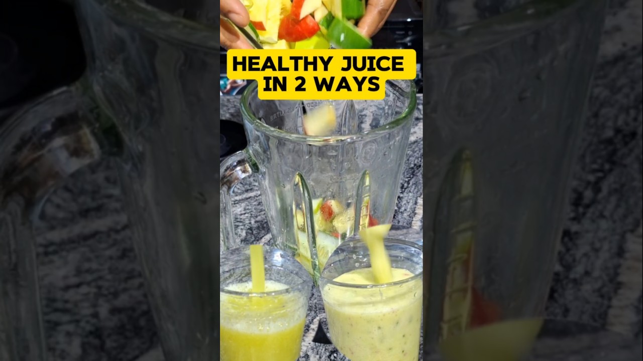 QUICK AND HEALTHY FRUIT JUICE WITH OR WITHOUT FIBER #healthylifestyle #shorts