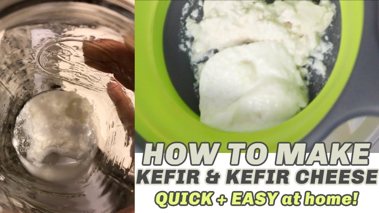How to Make KEFIR & KEFIR CHEESE at home! (Easy & Affordable Recipe