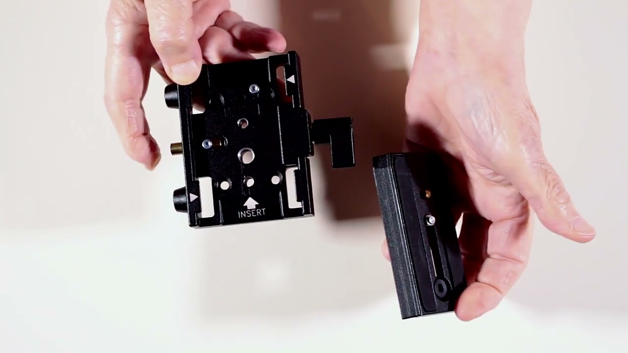 Manfrotto 577 Plate and Two Quick Rapid Release Adapters for tripods, slider, gimbal, jib, pan heads
