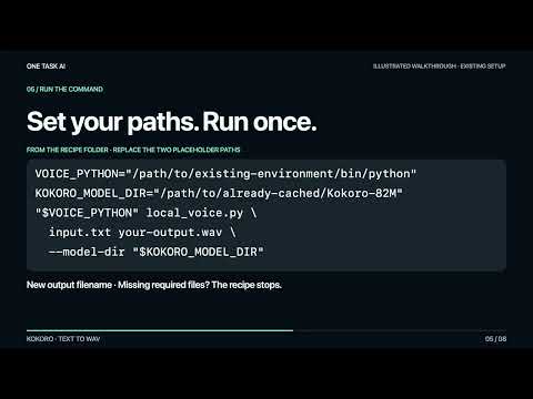 Free Kokoro: Text File to WAV (Existing Setup)