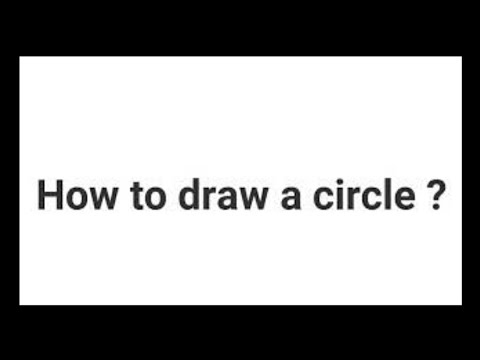 How to draw a circle in c program - YouTube