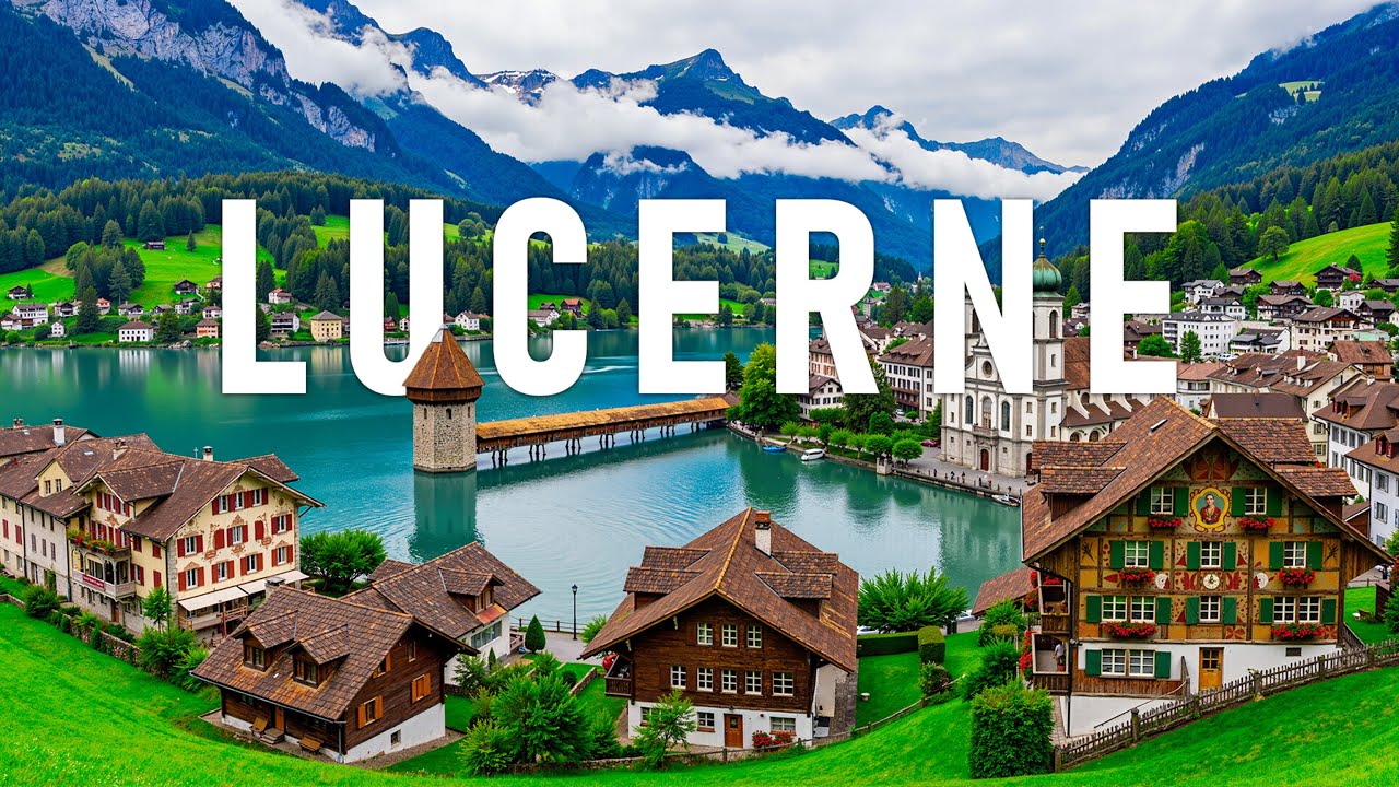 Весенний забег в Люцерне на 8 км 🇨🇭 | Озеро Люцерн, Старый город и альпийские пейзажи