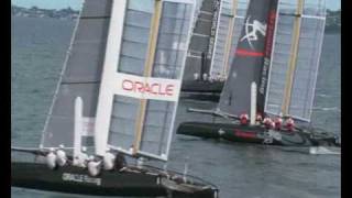 34th America's Cup - AC45 - Four AC45 sailing ...