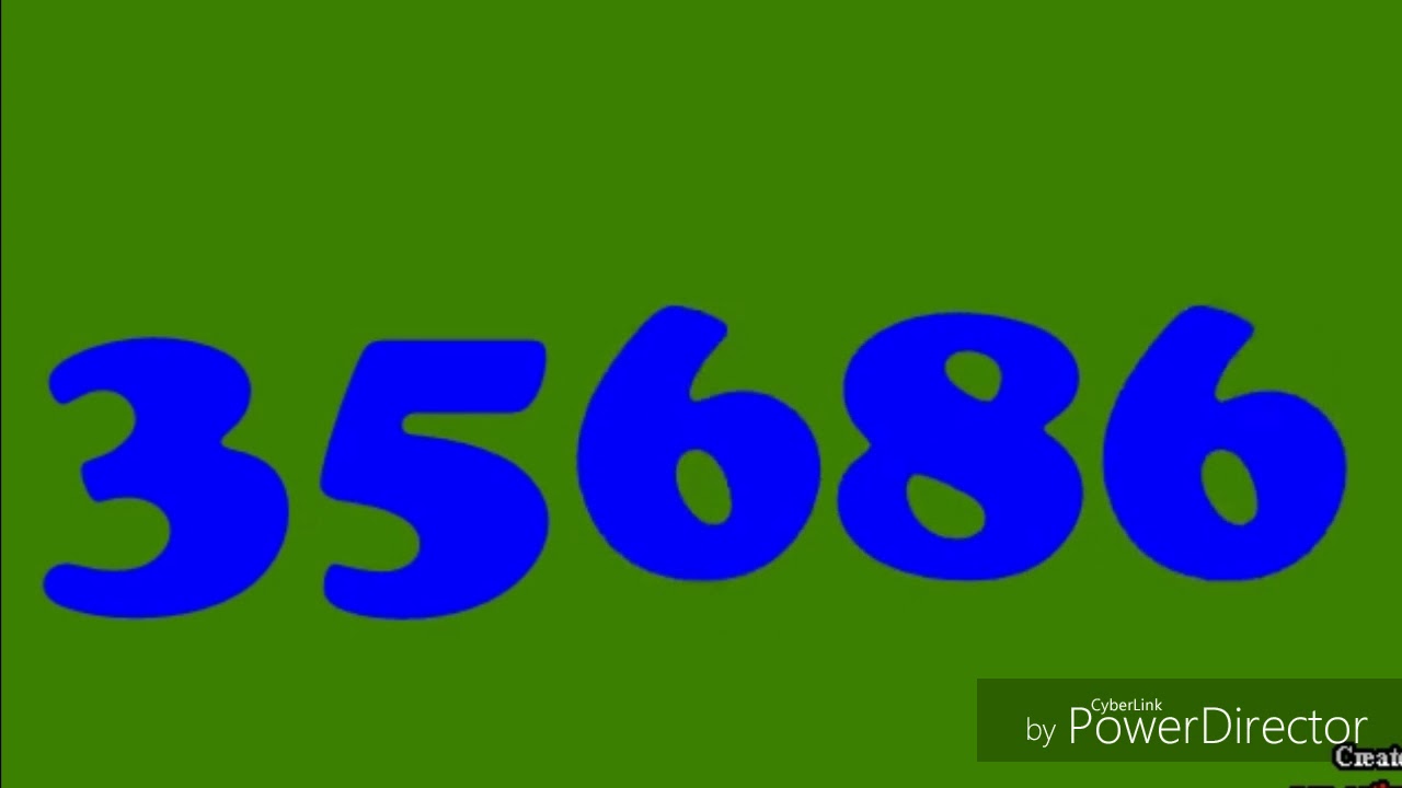 Numbers 1 to 1000000