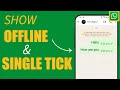 How To Show Offline On WhatsApp | How To Show Single Tick On WhatsApp | Quick &amp; Easy Method