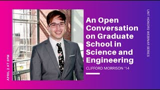 UNT Honors Webinar Series: Graduate School Graduate School in Science and Engineering