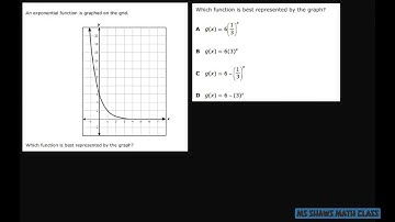 2019 Staar Released Exam Algebra 1 #9