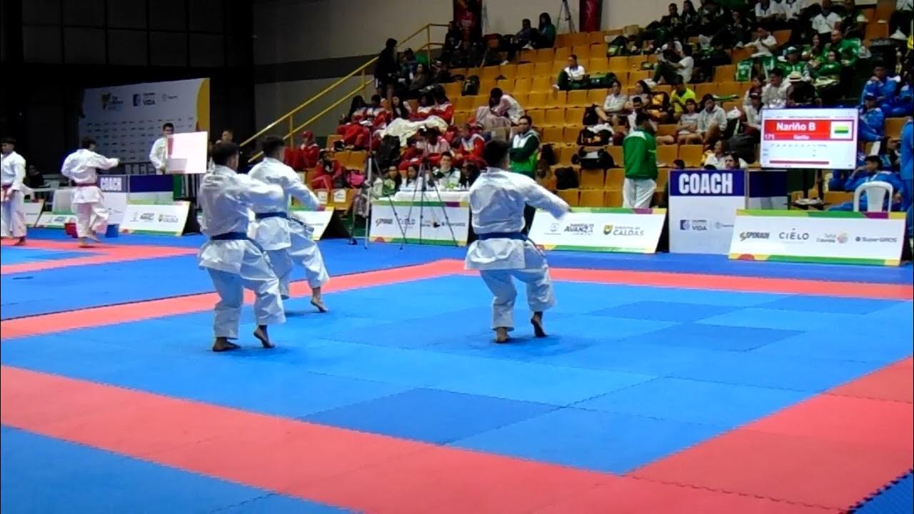 Team Nariño Kata Gojushiho Sho Male Team Kata Colombian National Games 2023 Youtube