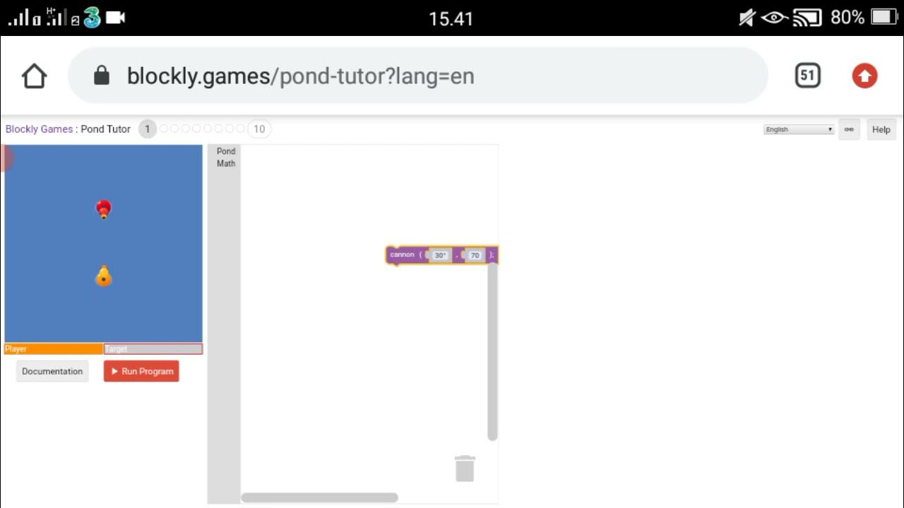 BLOCKLY GAMESPOND TUTOR YouTube