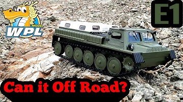 WPL E1 Rc tracked vehicle.