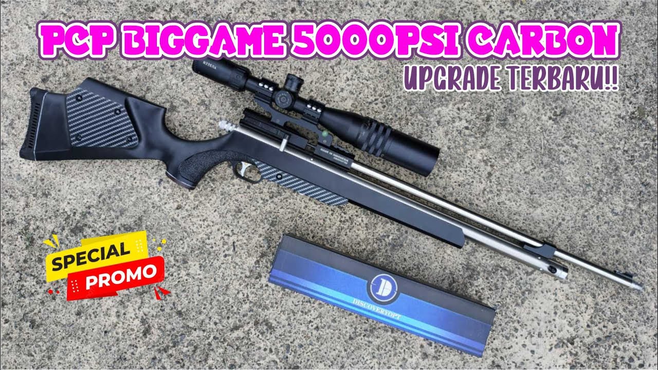 PROMO PCP BIG GAME MURAH!!! SENAPAN PCP BIG GAME EVOLUTION 5000PSI CARBON PCP BIG GAME TERBARU 2026