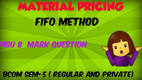 Material Pricing ( BCOM SEM-5 Regular and Private)