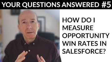 Your Questions Answered #5 - How do I Measure Opportunity Win Rates in Salesforce?